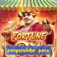 pergaminho para escrever dentro